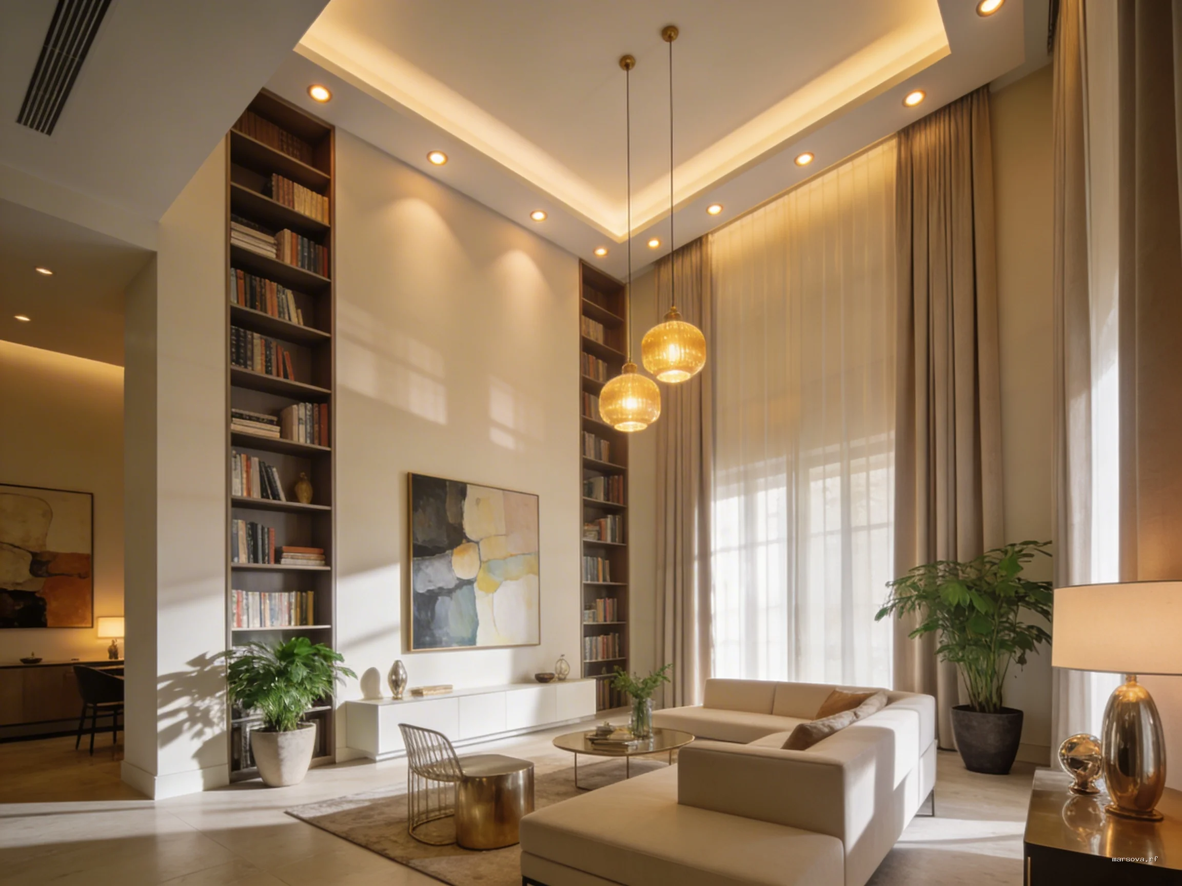 Как визуально поднять потолок светом: 7 лайфхаков от дизайнера Анастасии Марсовой