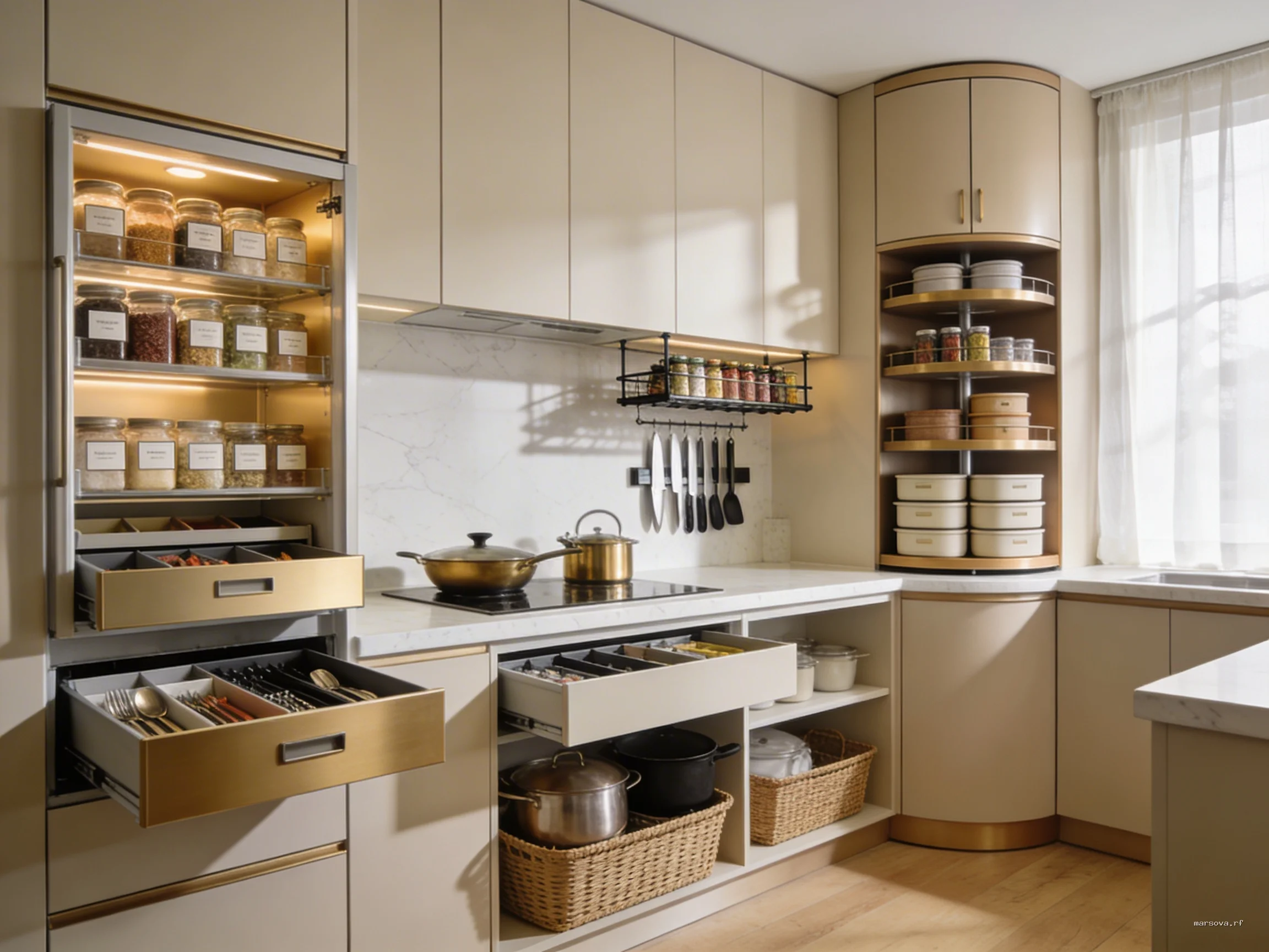 Идеальный порядок на кухне: 7 систем хранения, которые экономят время