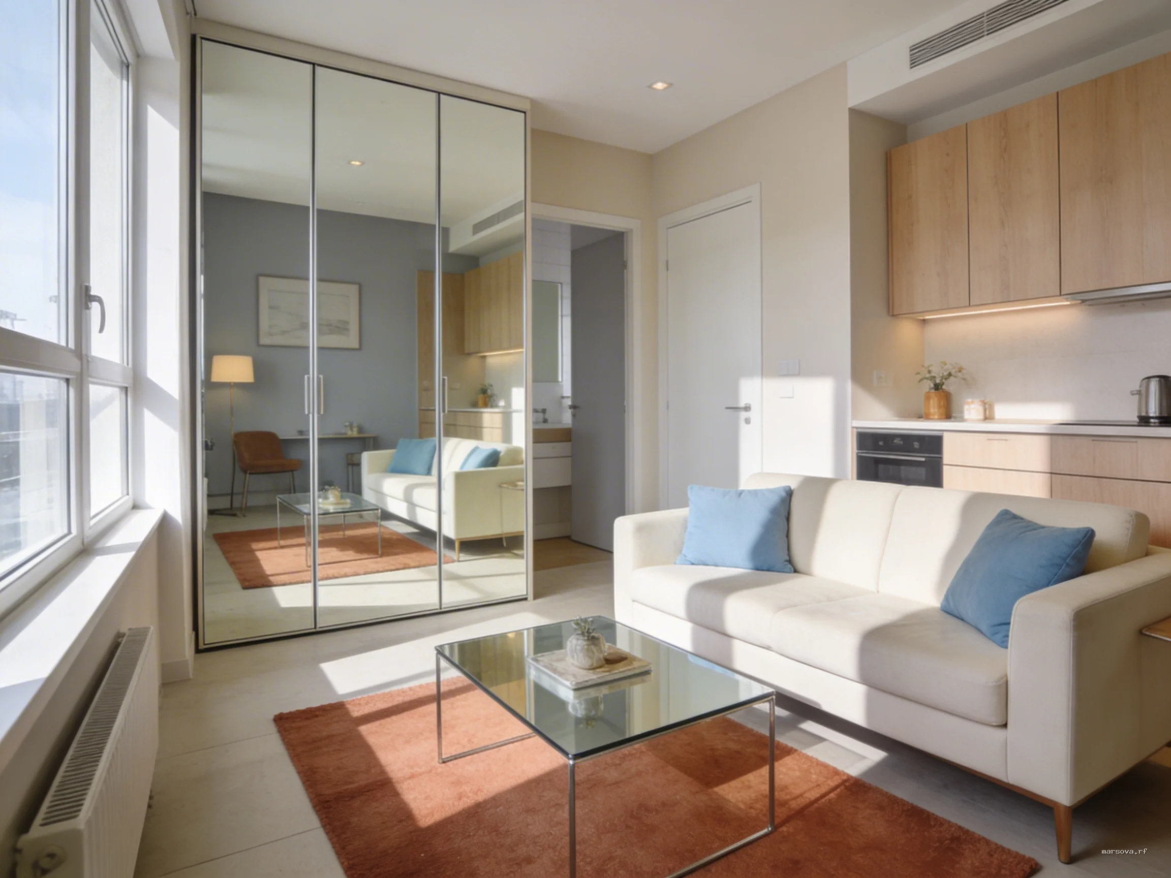 5 цветовых приемов для расширения маленькой квартиры: советы дизайнера Анастасии Марсовой