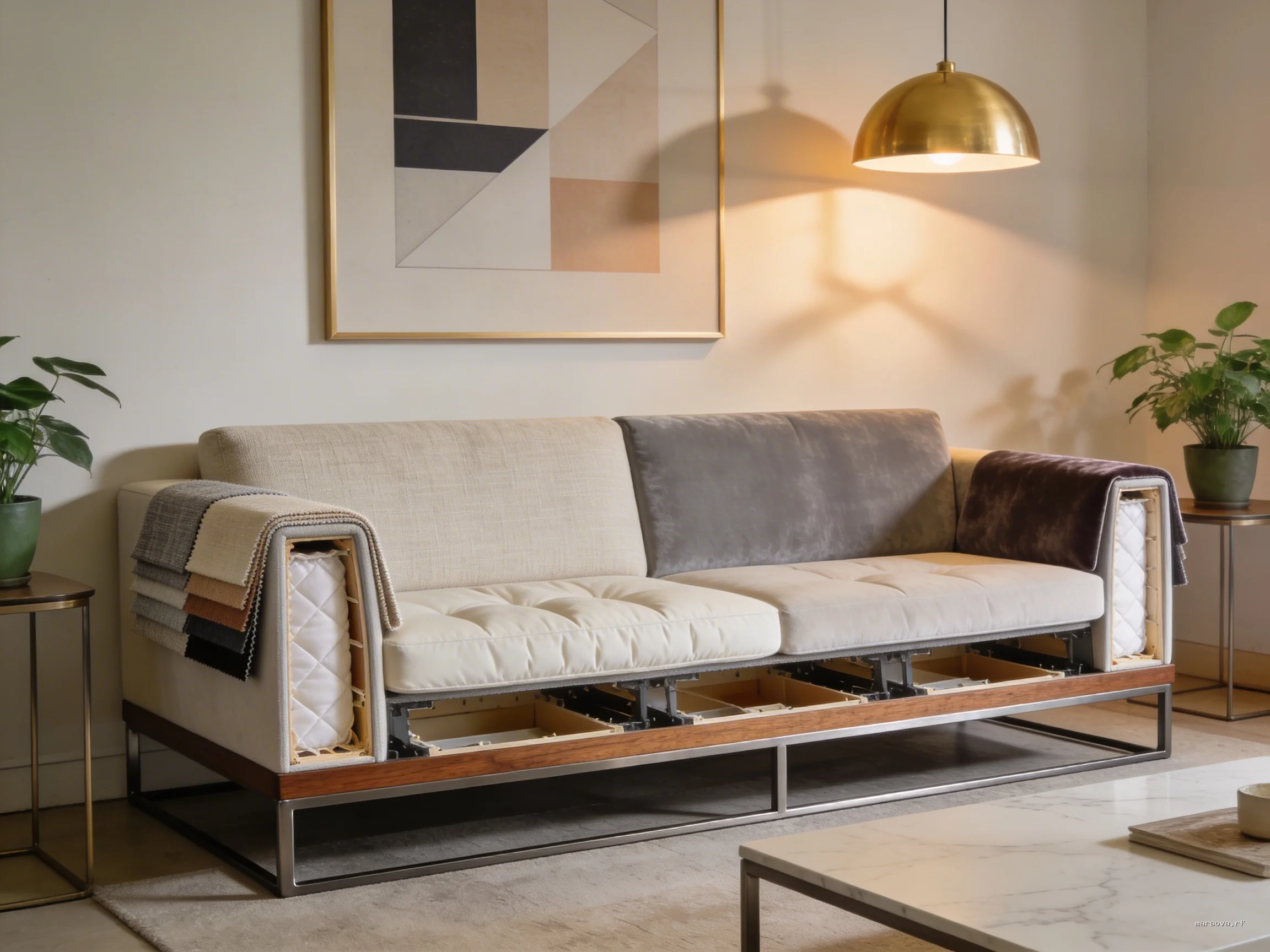 Как выбрать идеальный диван: гид по тканям, наполнителям и каркасам