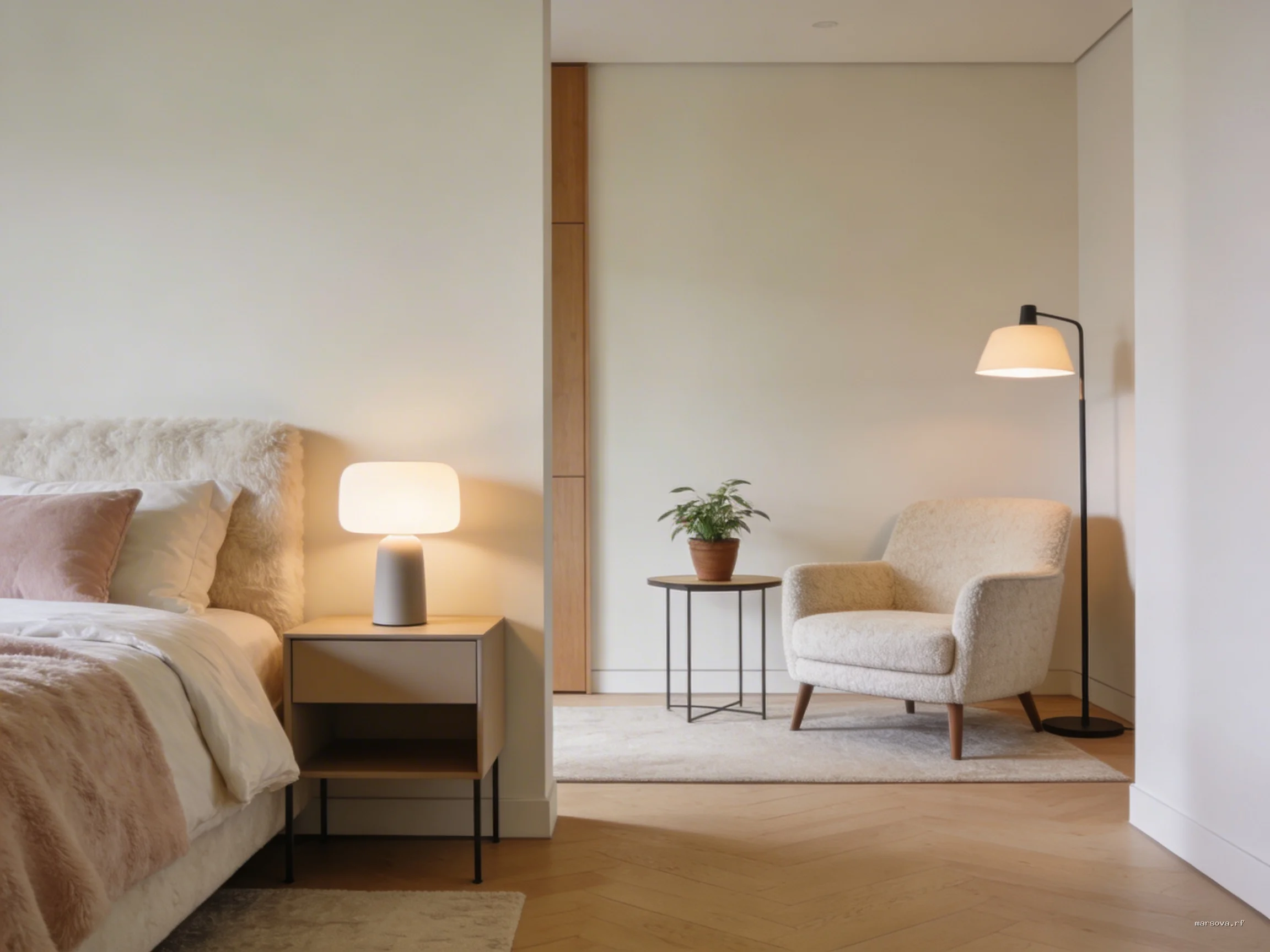 Зонирование без стен: как разделить сон и отдых