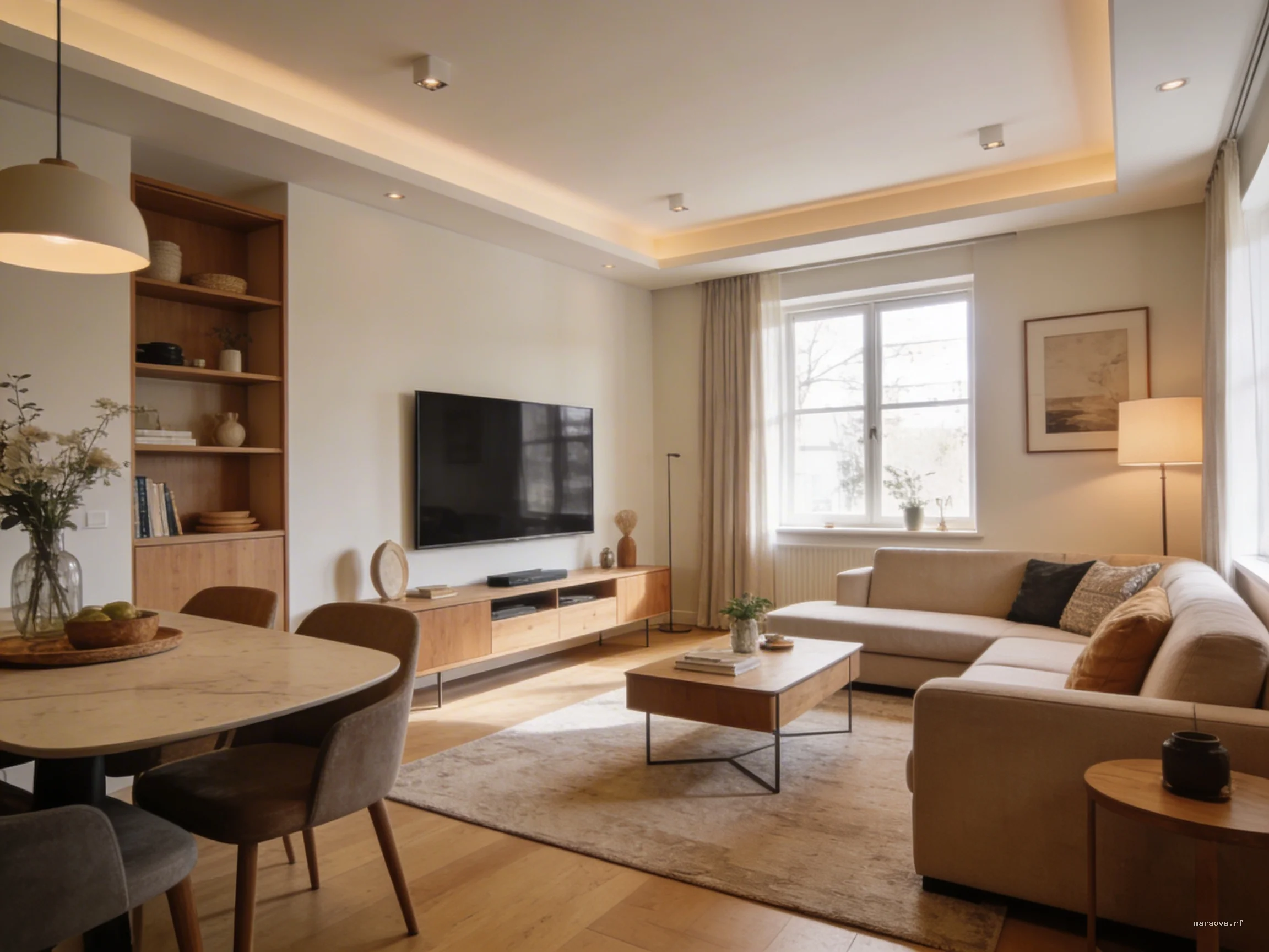 Шаг 2. Магия пропорций: низкая мебель в комнатах с потолками 2.5 – 2.7 метра