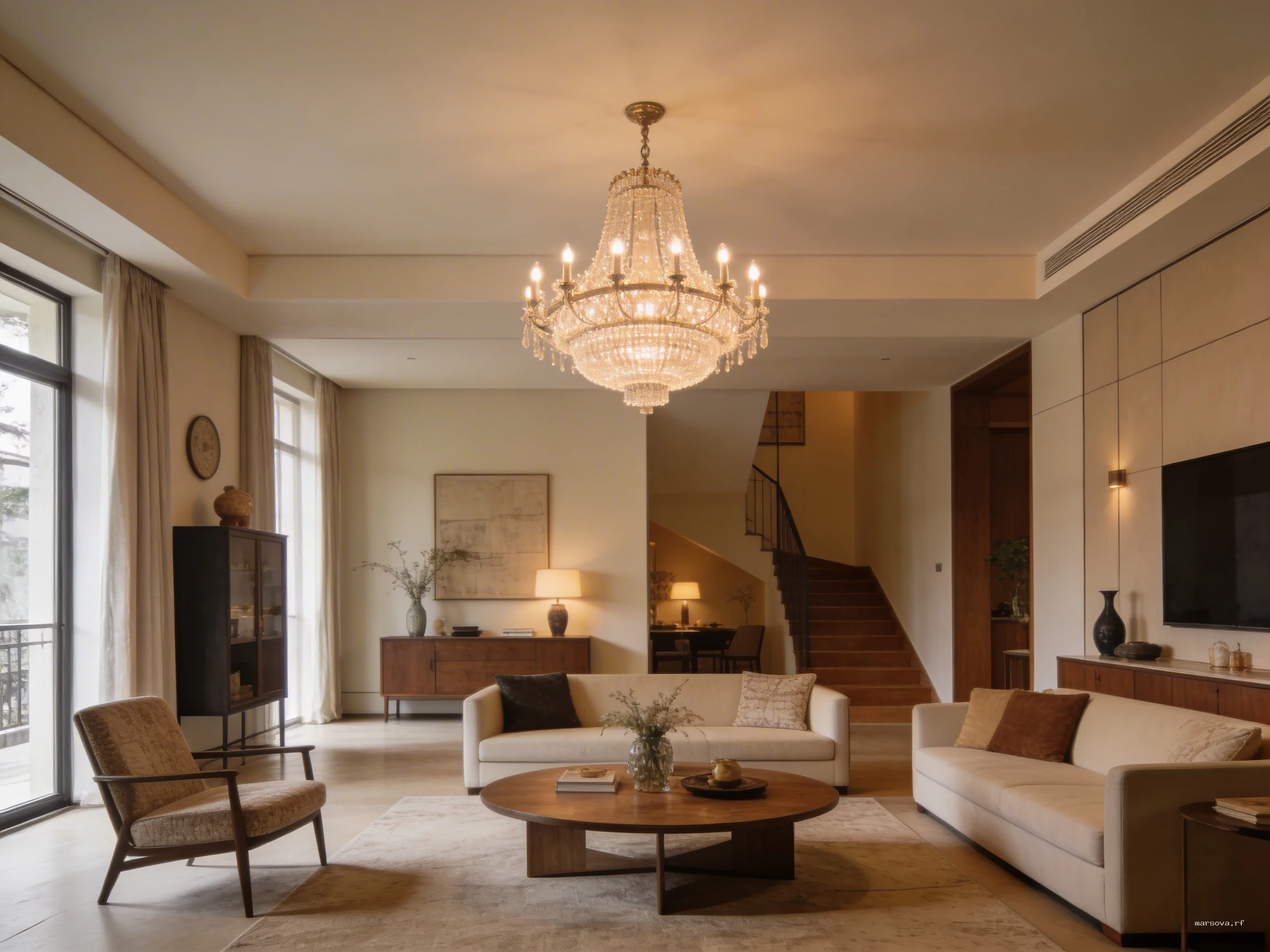 Одинокая люстра — главный враг современного интерьера