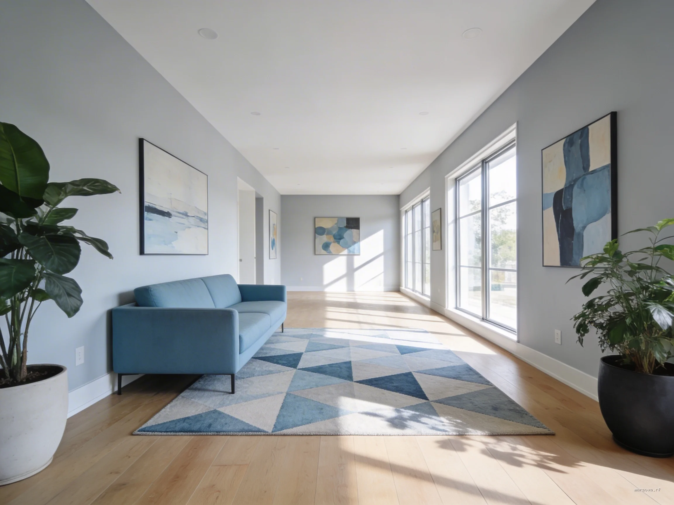 Магия холодных тонов: как заставить стены «отодвинуться»