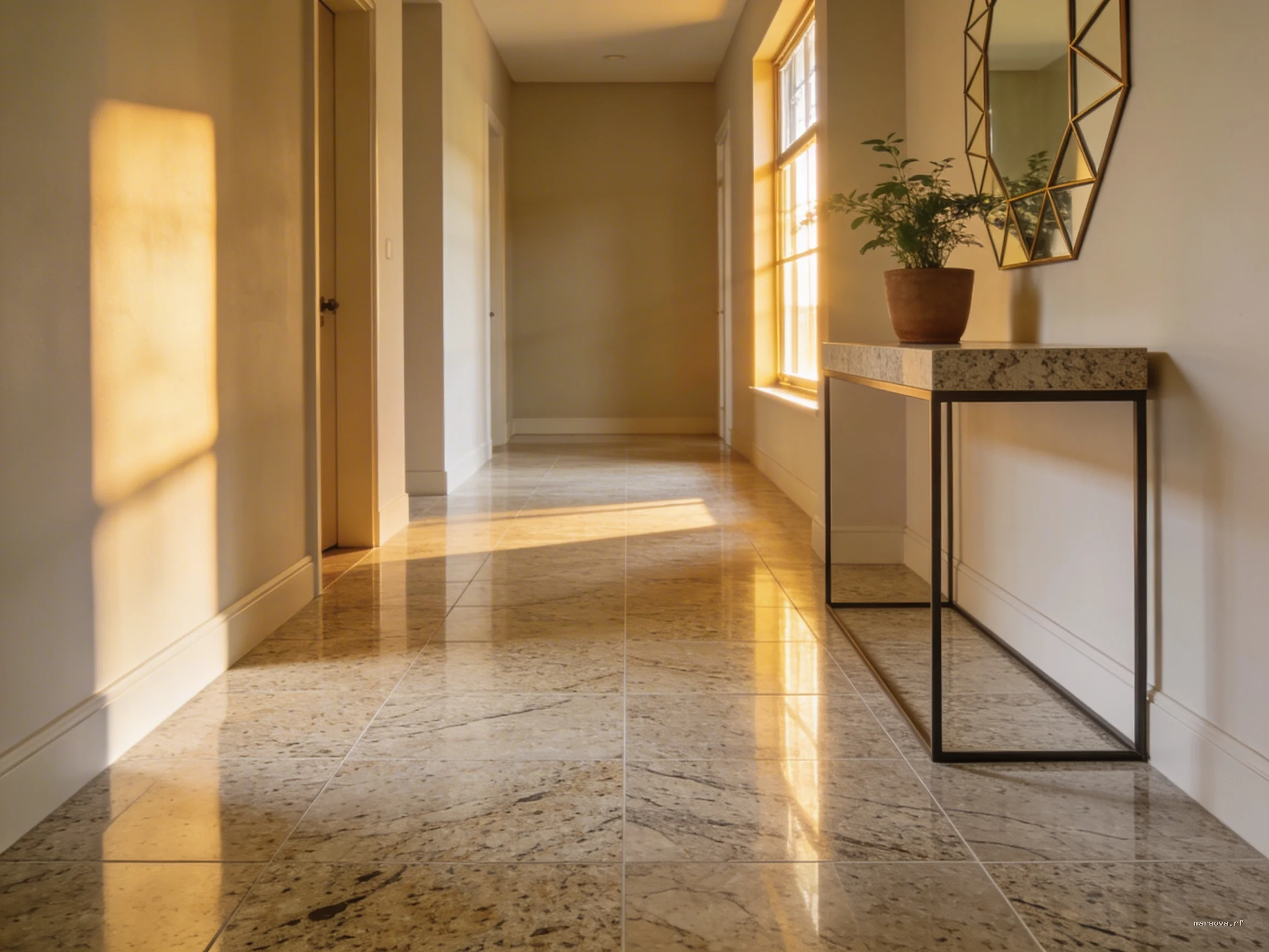 Керамогранит в прихожей: спасение от песка и реагентов