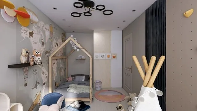 Детская комната г. Арзамас визуализация детской комнаты