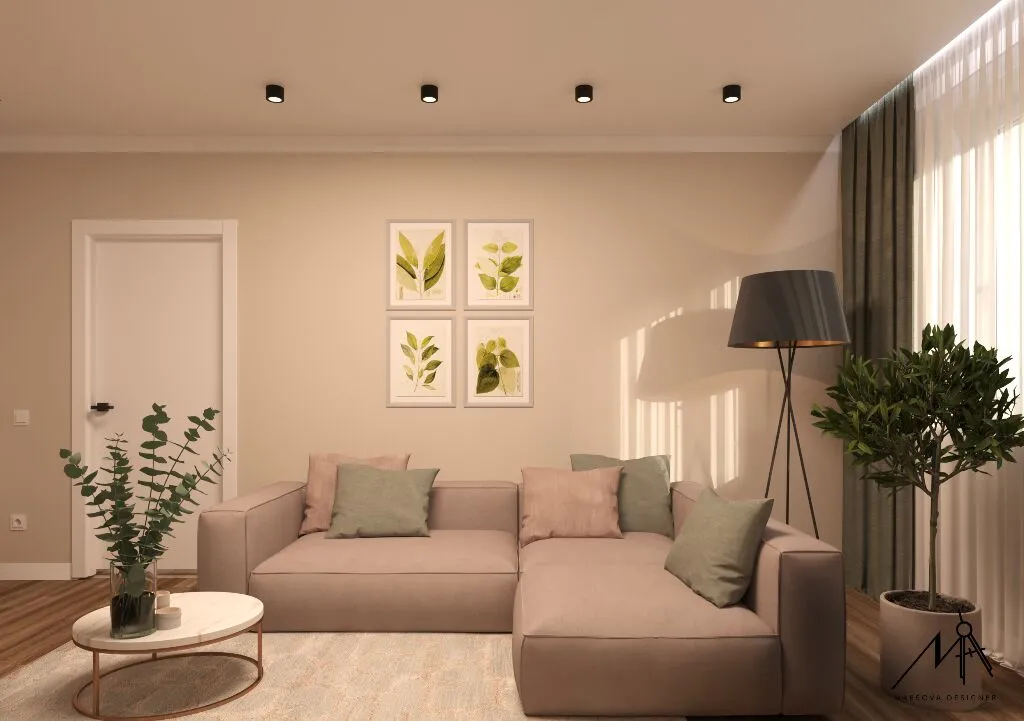 Улица Братьев Игнатьевых г. Нижний Новгород дизайн - проект квартиры площадью 63