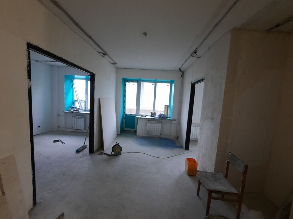 Завершены черновые работы в 2 к.кв 43м2 на Куйбышева в Сарове, далее отделка